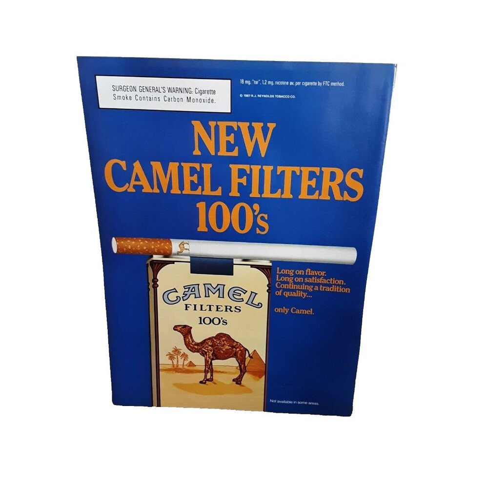 1987 Camel Filters 100s Cigarettes Original Vintage Print Ad